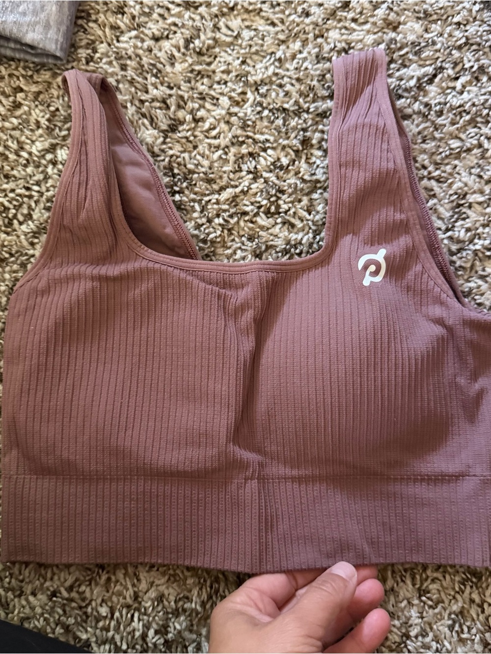 Peloton Ribbed Sports Set  - Dusty Rose XS/Small